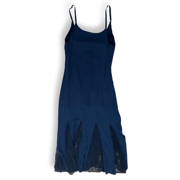Alice + Olivia silk indigo lace maxi dress size S - Picture 2 of 7